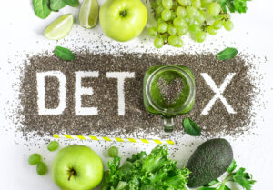 Word,Detox,Is,Made,From,Chia,Seeds.,Green,Smoothies,And